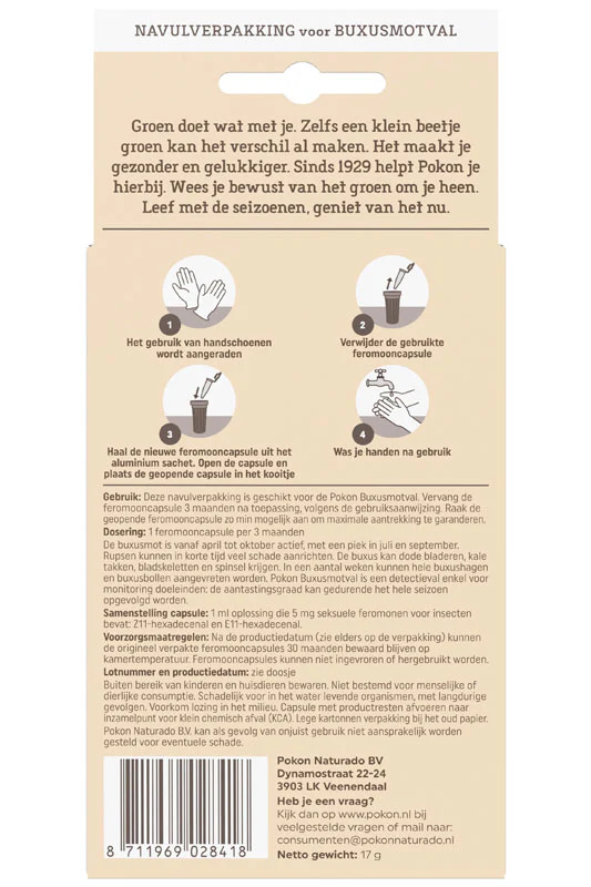 2x Recharge pour piège à pyrale du buis - Pokon - Image 2