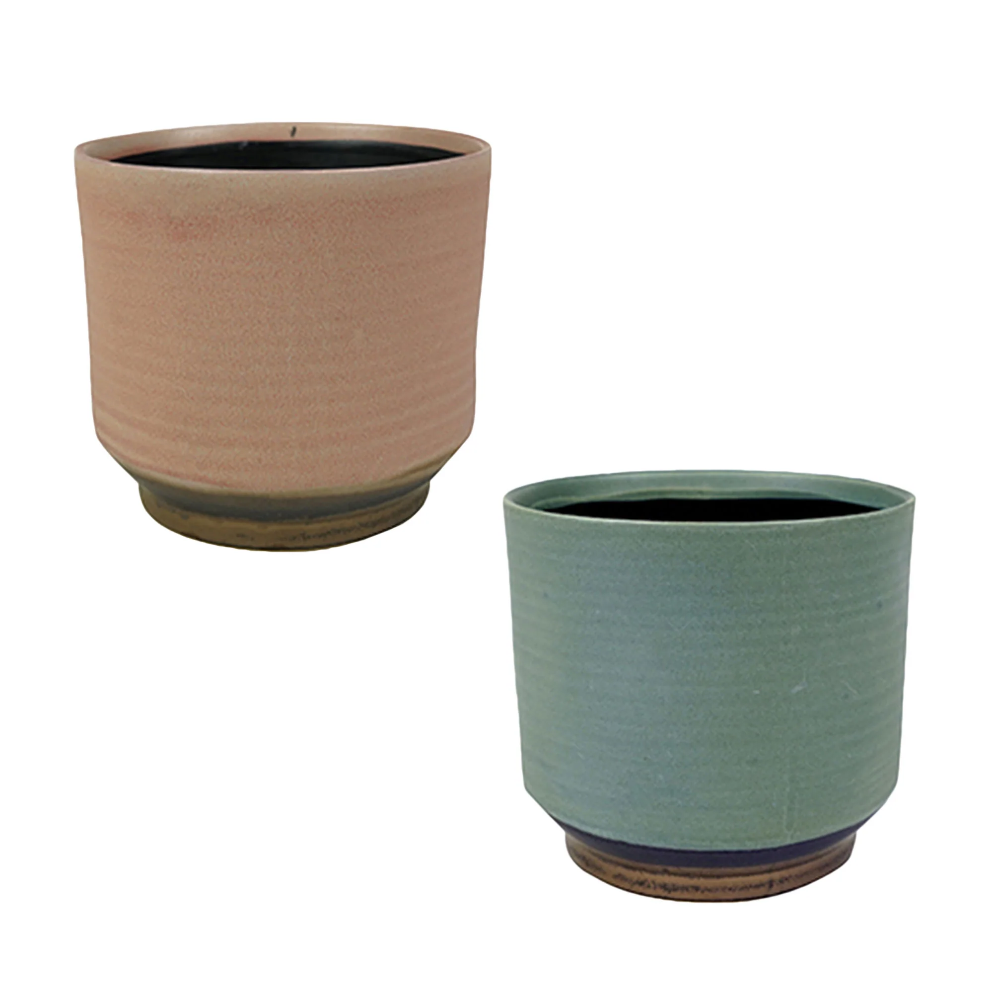 2x TS Pot inclus. Suze rond bleu-rose - Pot pour l'intérieur - Image 3