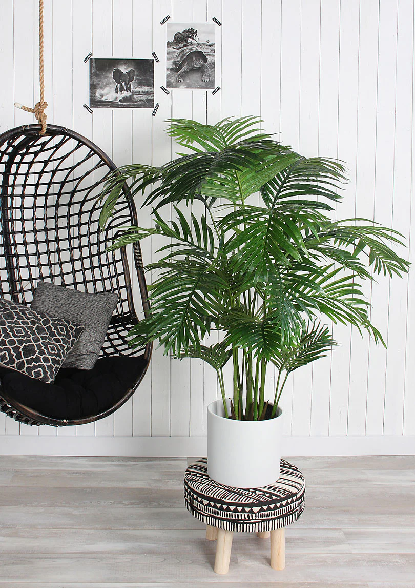 Areca artificiel incl. cache-pot rond en plastique - Image 5