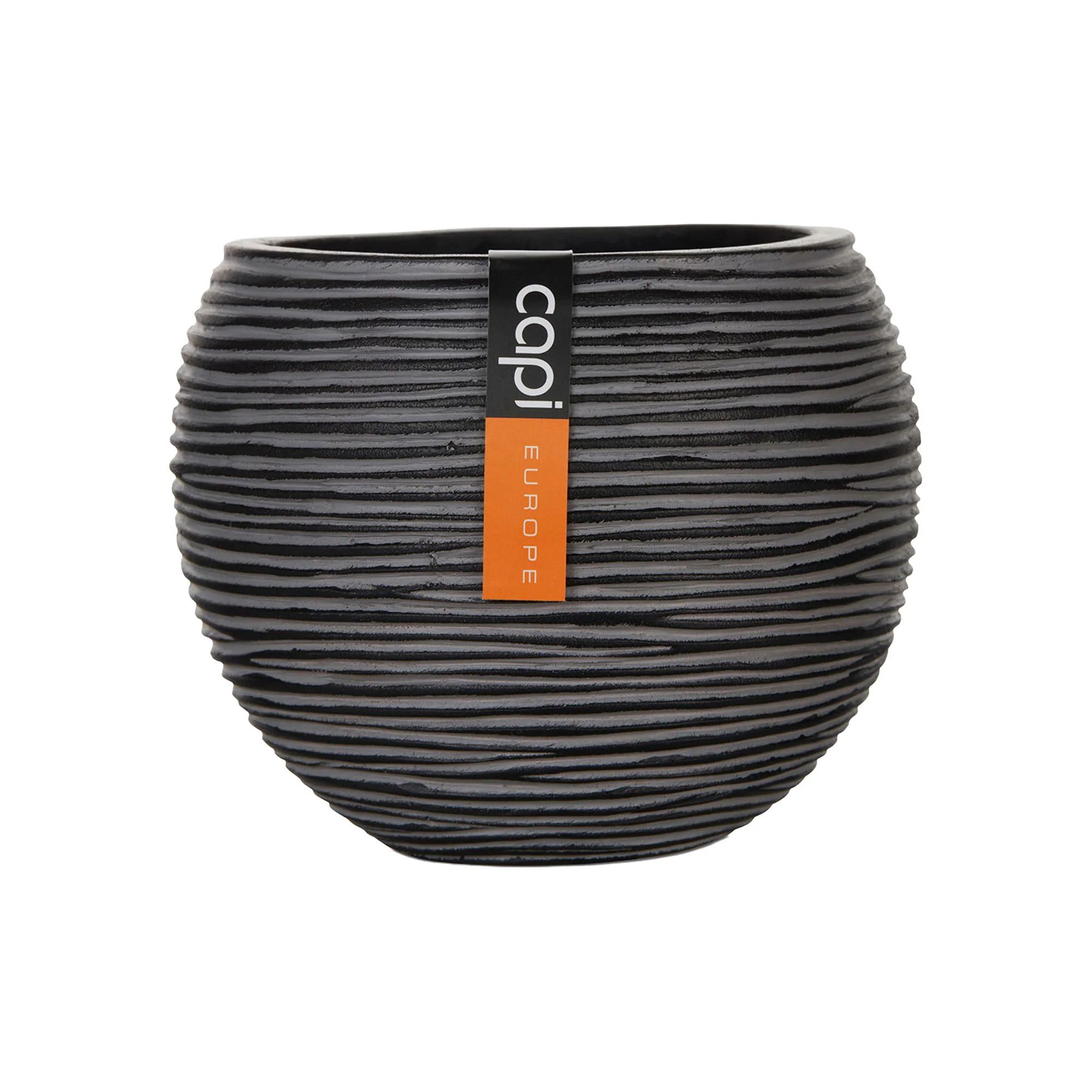 Capi Cache-pot Macrame 'Nature Rib' noir avec suspension pour plante - Image 4