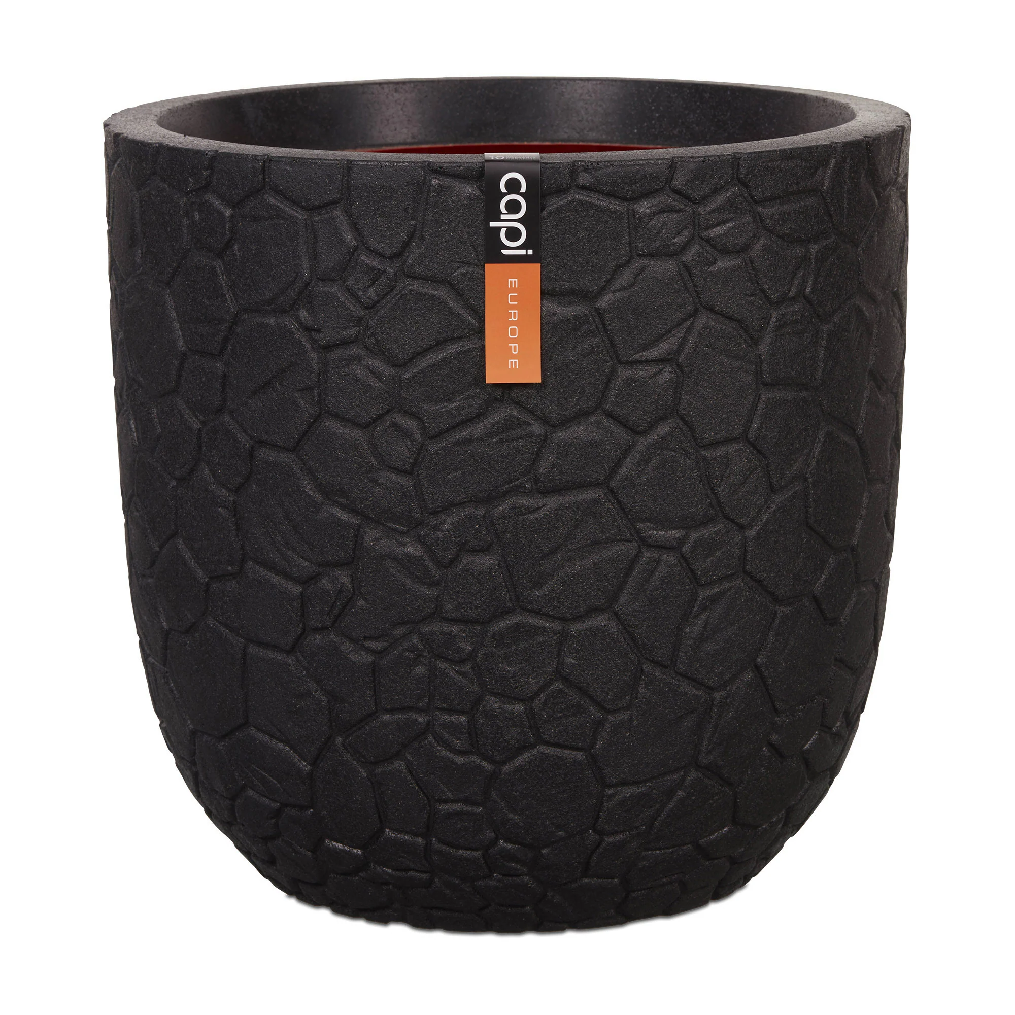 Capi pot de fleurs Nature clay rond anthracite - Pot pour l'intérieur et l'extérieur - Image 2
