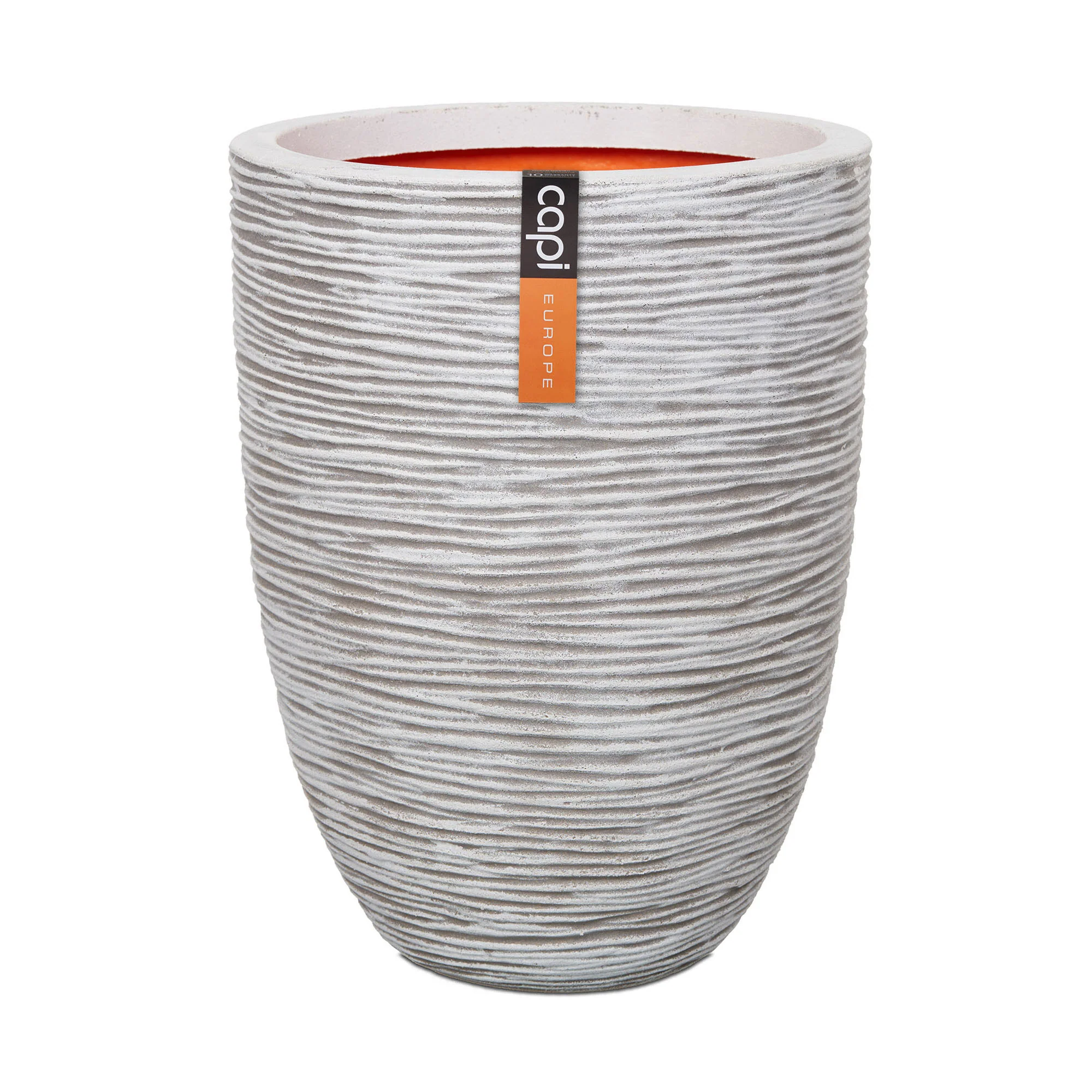 Capi pot de fleurs Nature rib rond ivoire - Pot pour l'intérieur et l'extérieur - Image 3