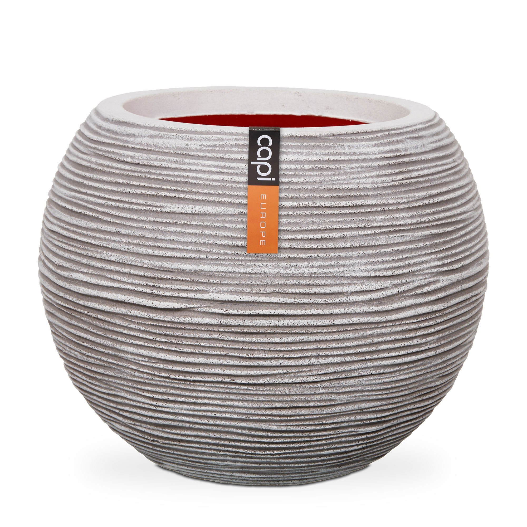 Capi pot de fleurs Nature vase bombé Rib ivoire - Pour l'intérieur et l'extérieur - Image 4