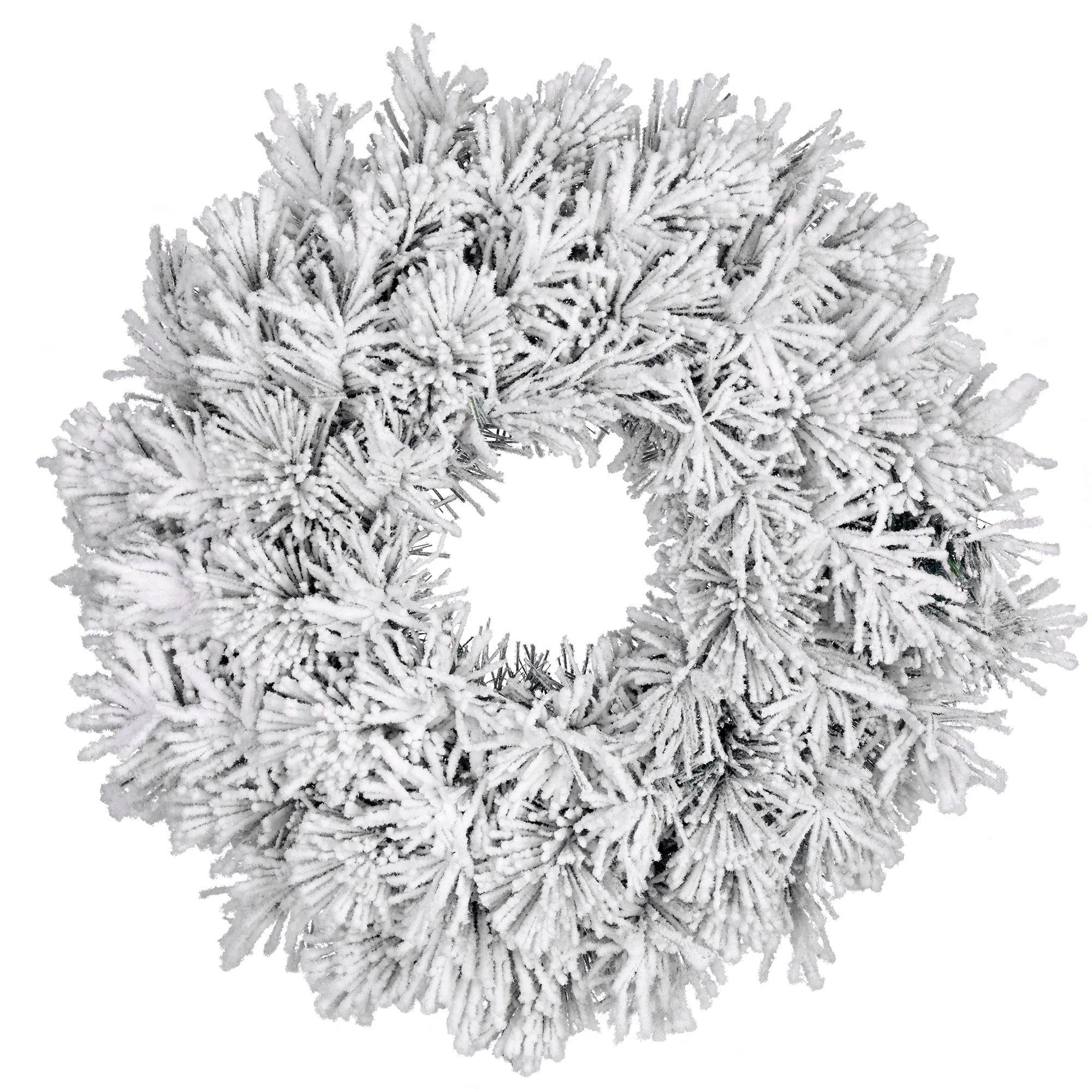 Couronne de Noël artificielle enneigée 'Dinsmore' Blanc - Image 2