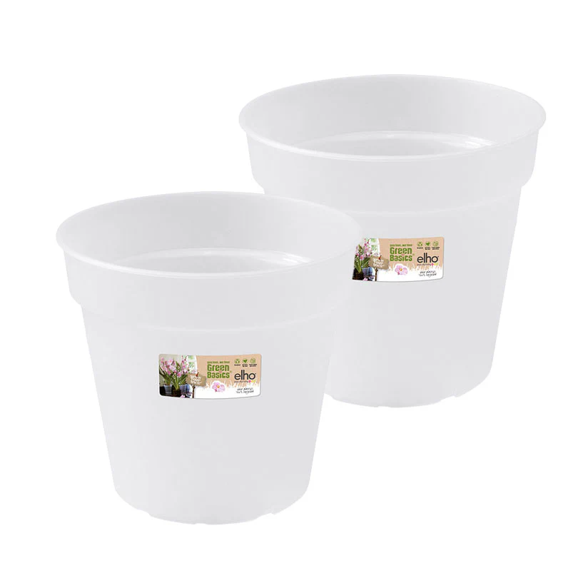 Elho pot de fleurs Green basics orchid rond transparent - Pot pour l'intérieur - Image 3