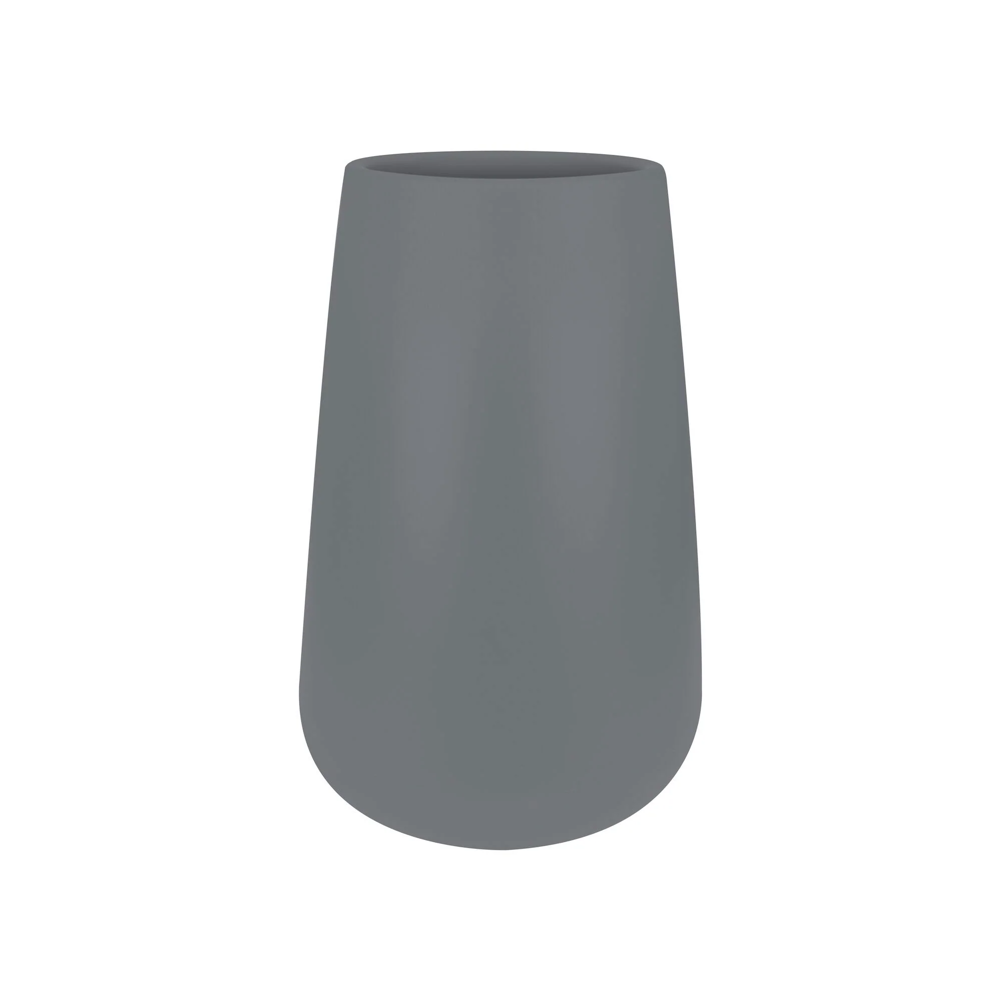 Elho pot de fleurs haut Pure cone rond gris - Pot pour l'intérieur et l'extérieur
