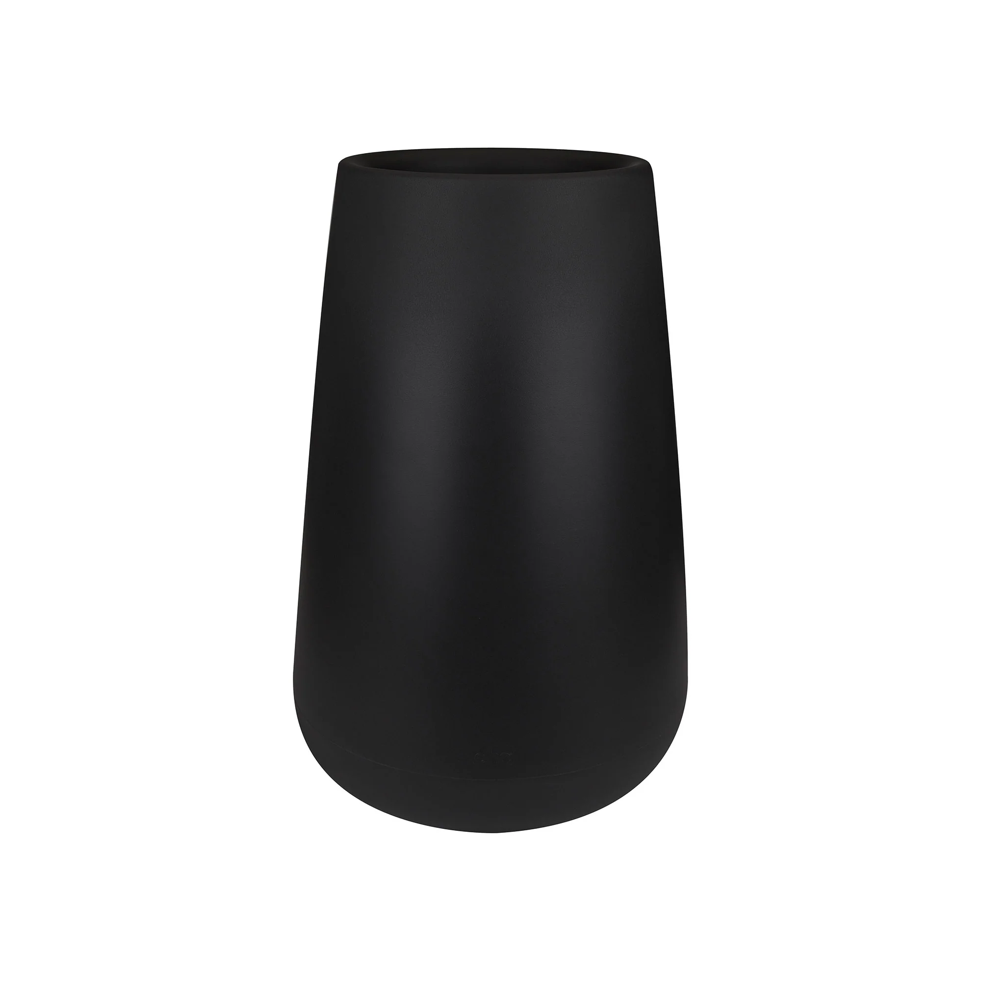 Elho pot de fleurs haut Pure cone rond noir - Pot pour l'intérieur et l'extérieur - Image 4
