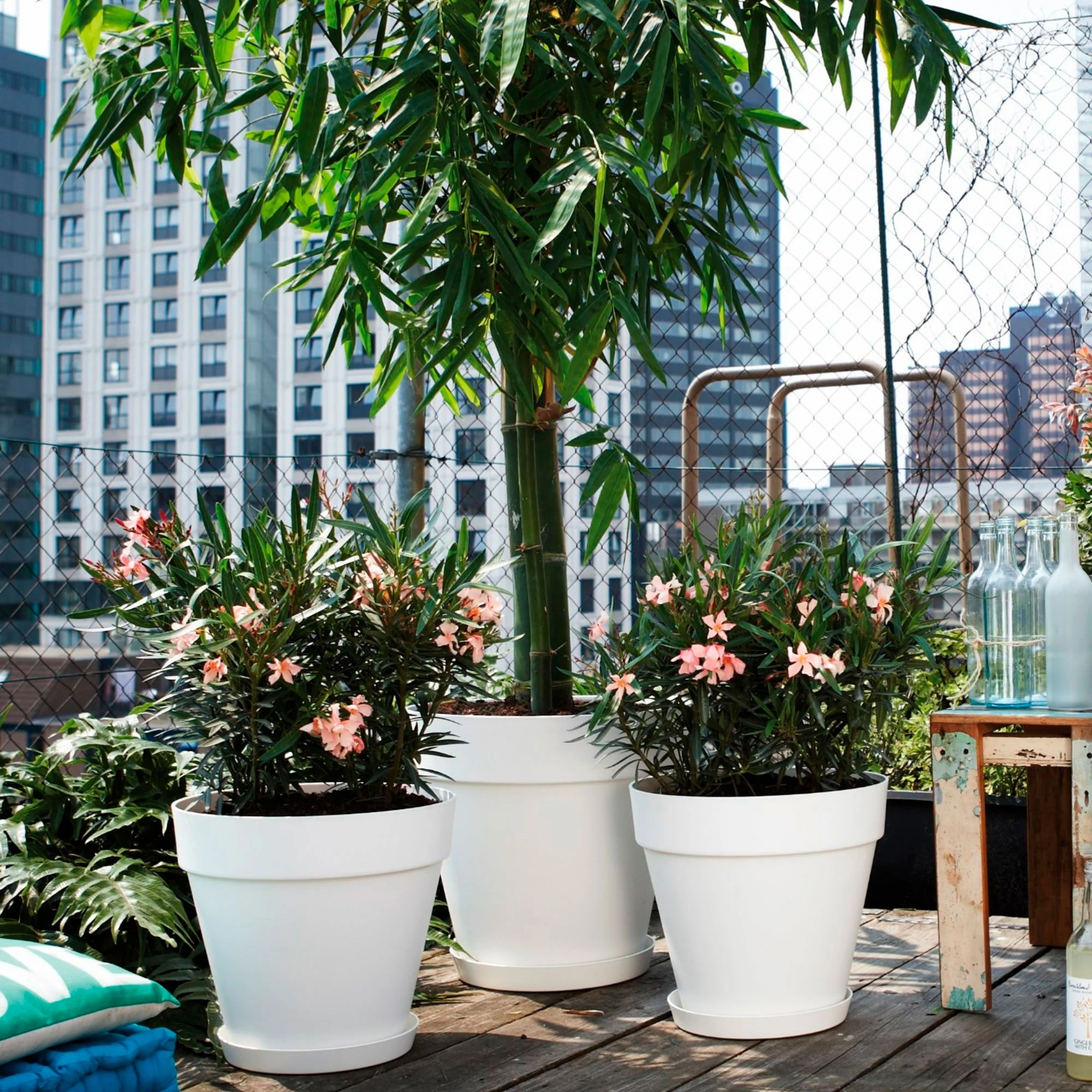Elho pot de fleurs Loft urban rond - Pot pour l'extérieur - Image 2