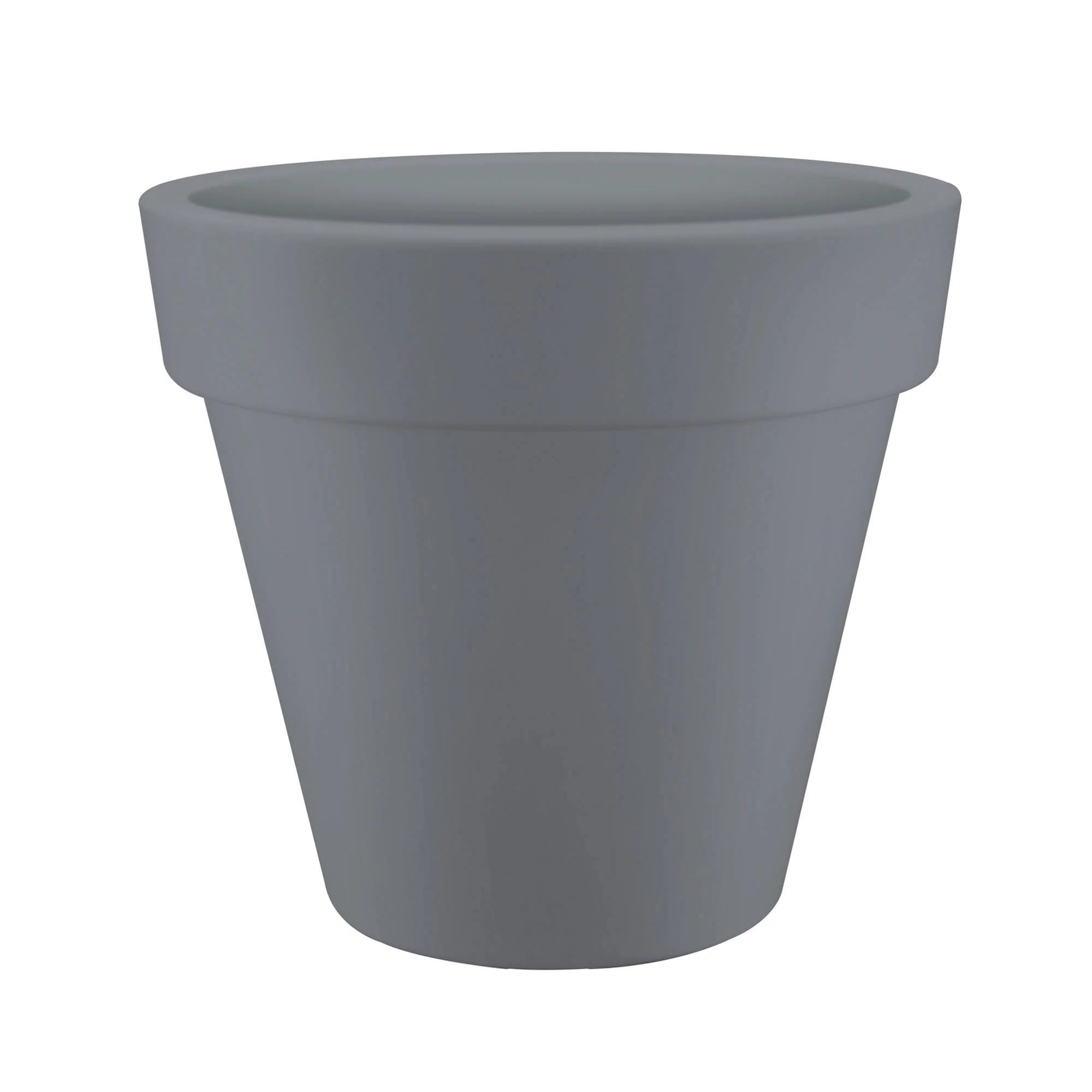 Elho pot de fleurs Pure rond gris - Pot pour l'intérieur et l'extérieur