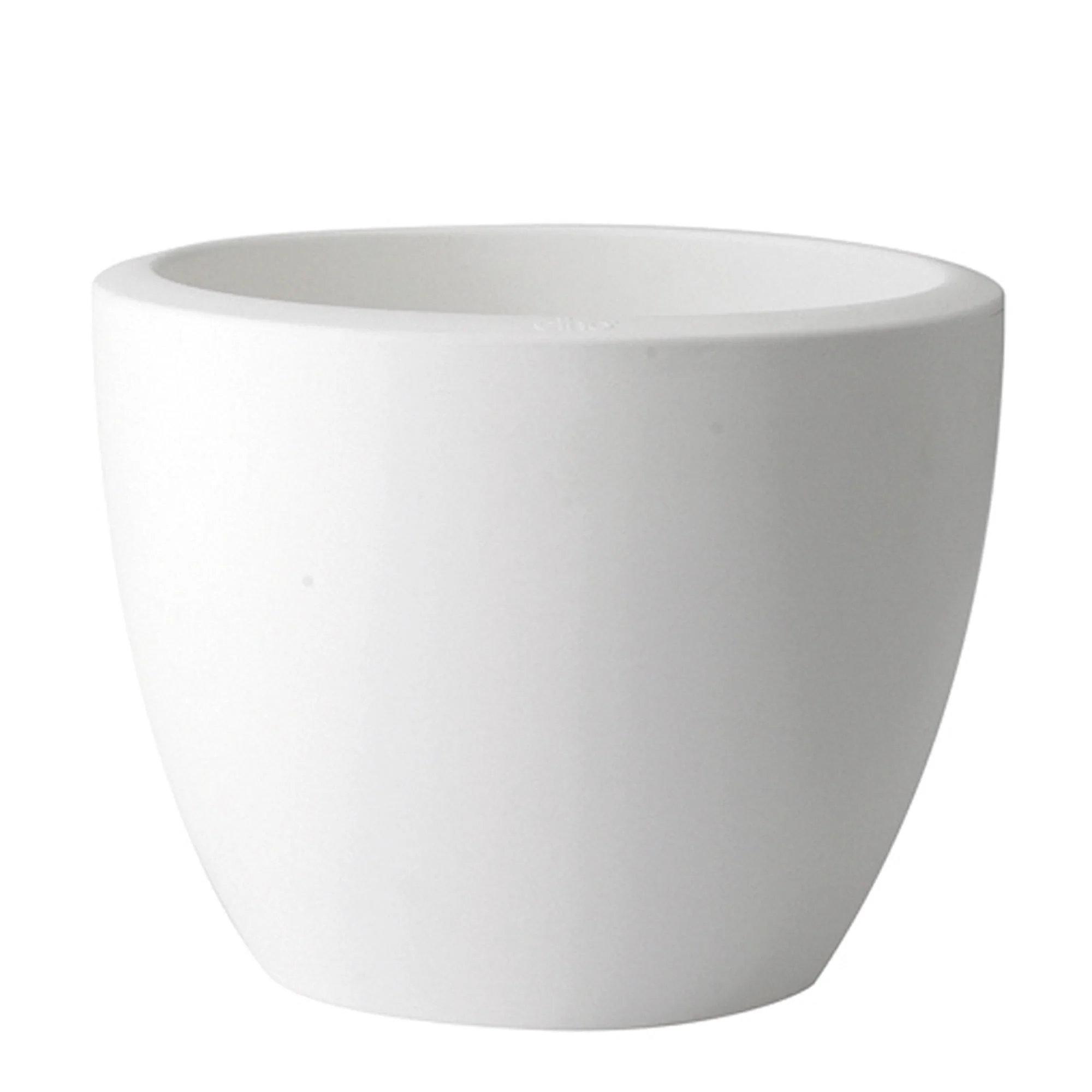 Elho pot de fleurs Pure soft rond blanc - Pot pour l'intérieur et l'extérieur - Image 4