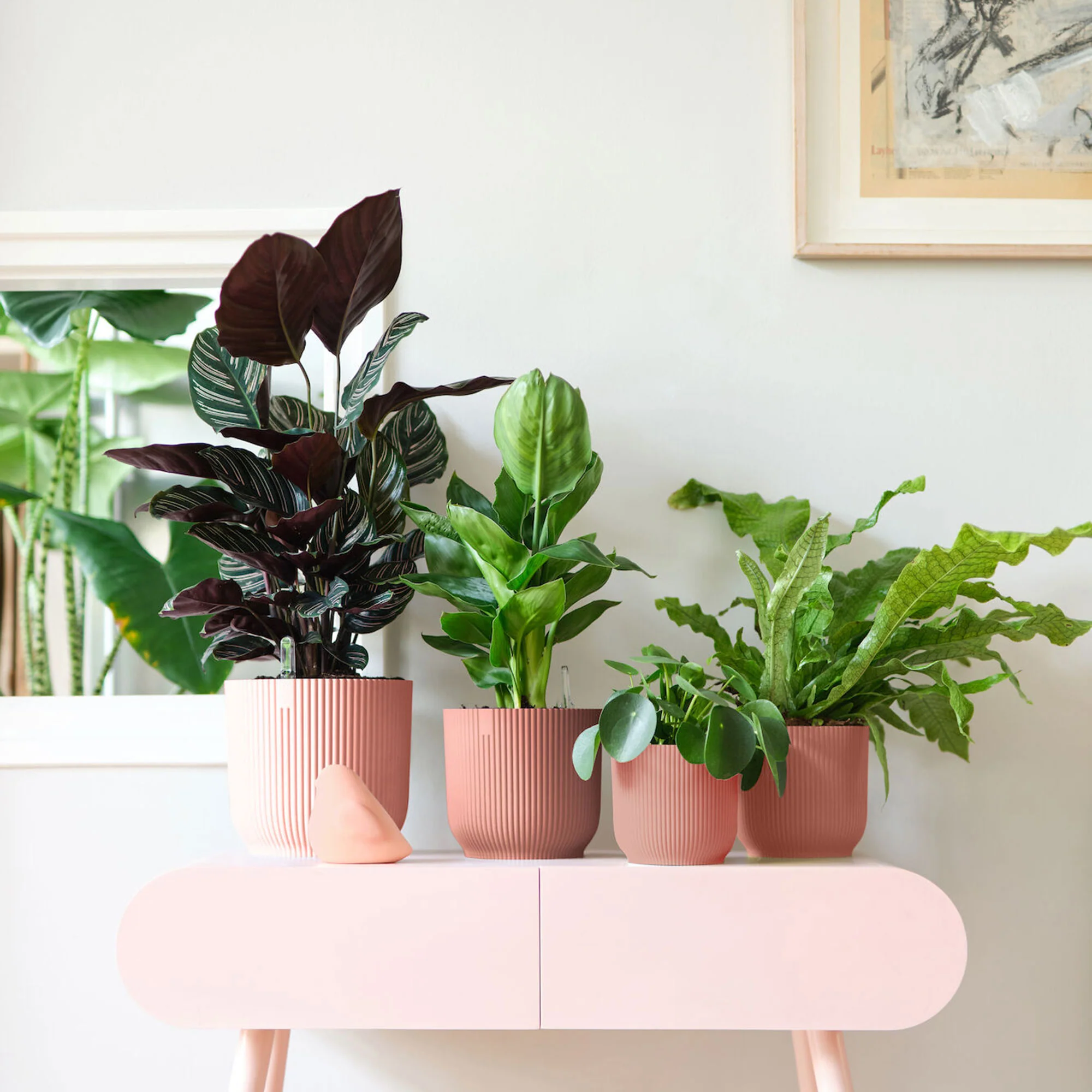 Elho pot de fleurs Vibes Fold rond rose - Pot pour l'intérieur - Image 2