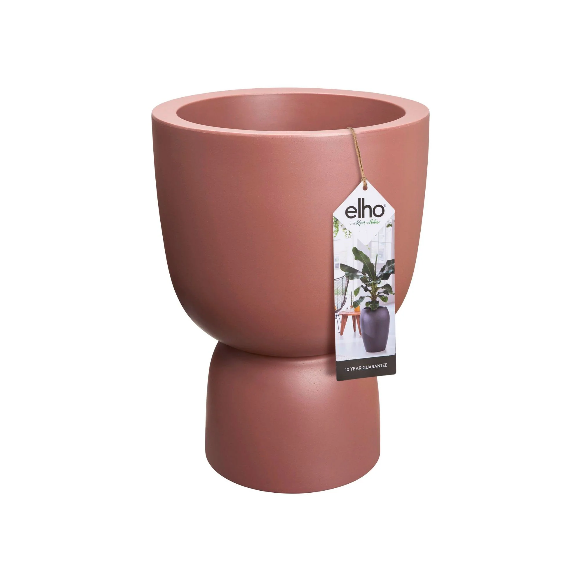 Elho Pure Coupe - Pot pour l'intérieur et l'extérieur Rose-Marron - Image 4