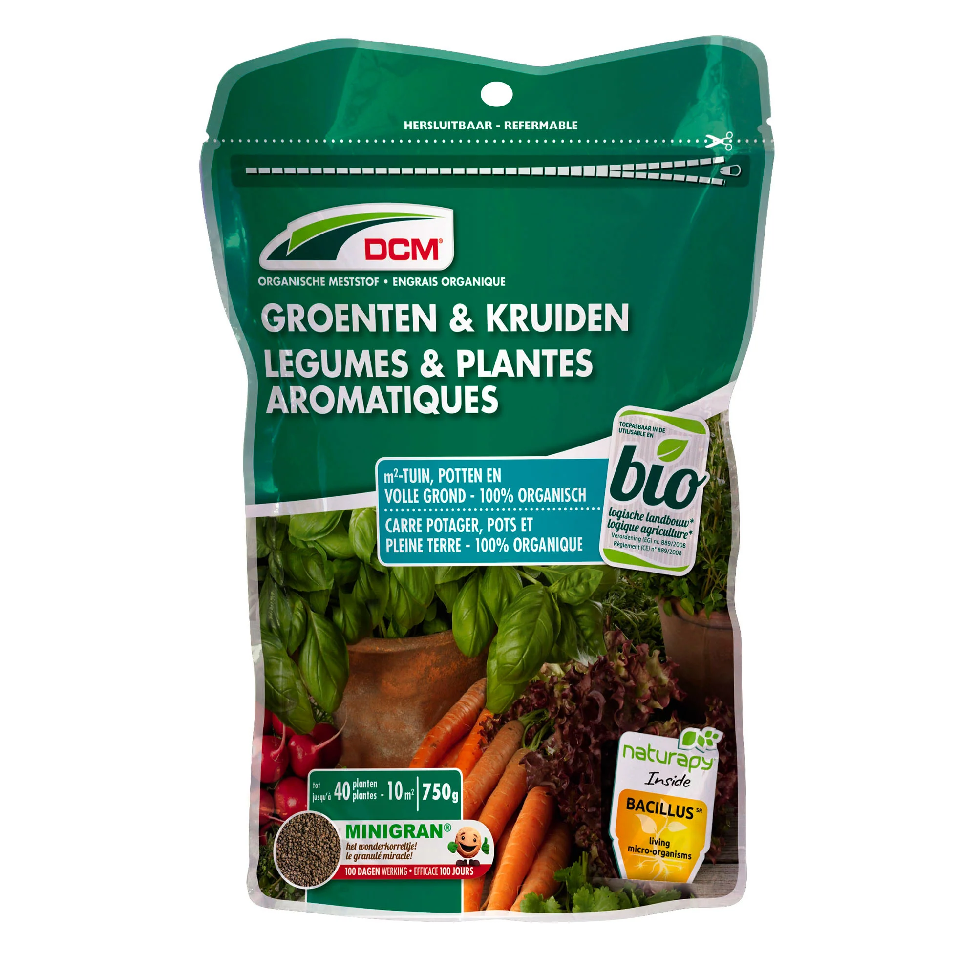 Engrais végétal pour légumes et herbes aromatiques - Biologique 0,75 kg - DCM - Image 2