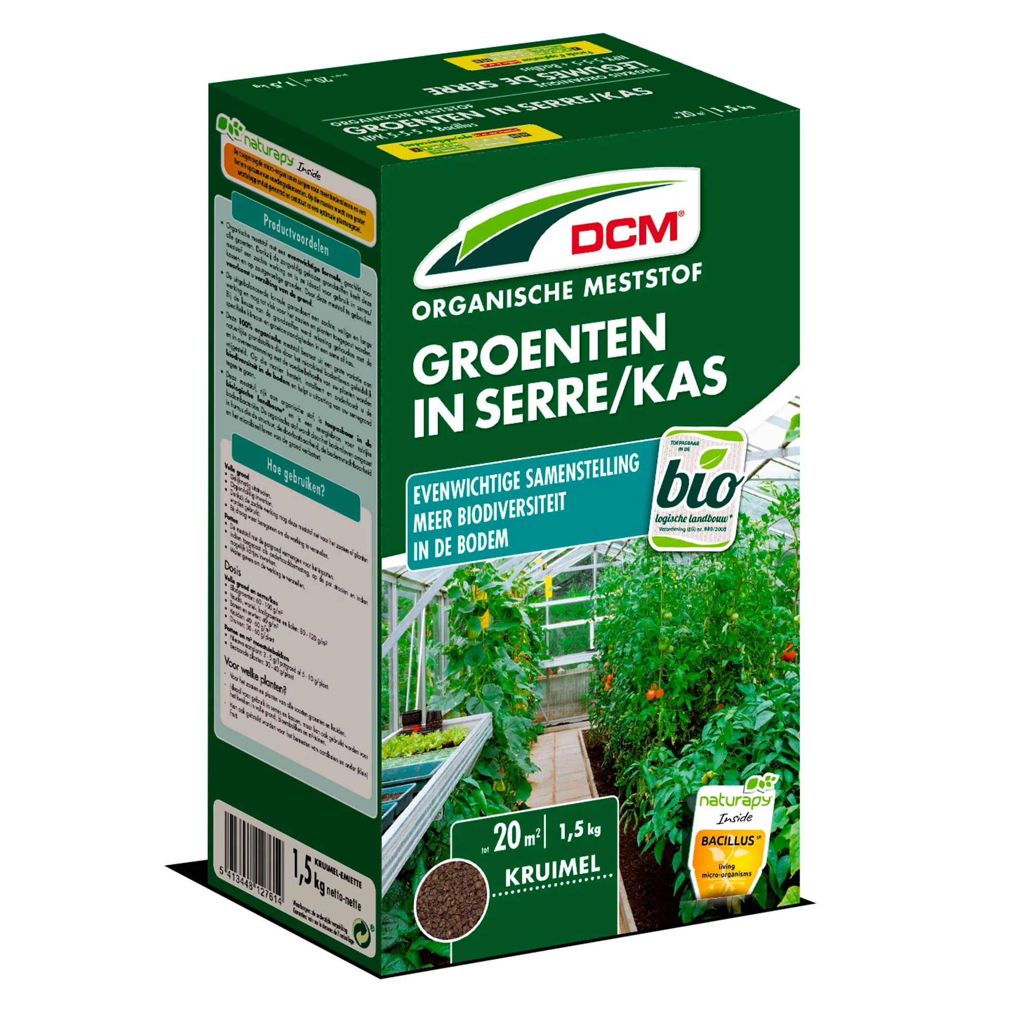 Engrais végétal pour légumes sous serre - Biologique 1,5 kg - DCM - Image 2