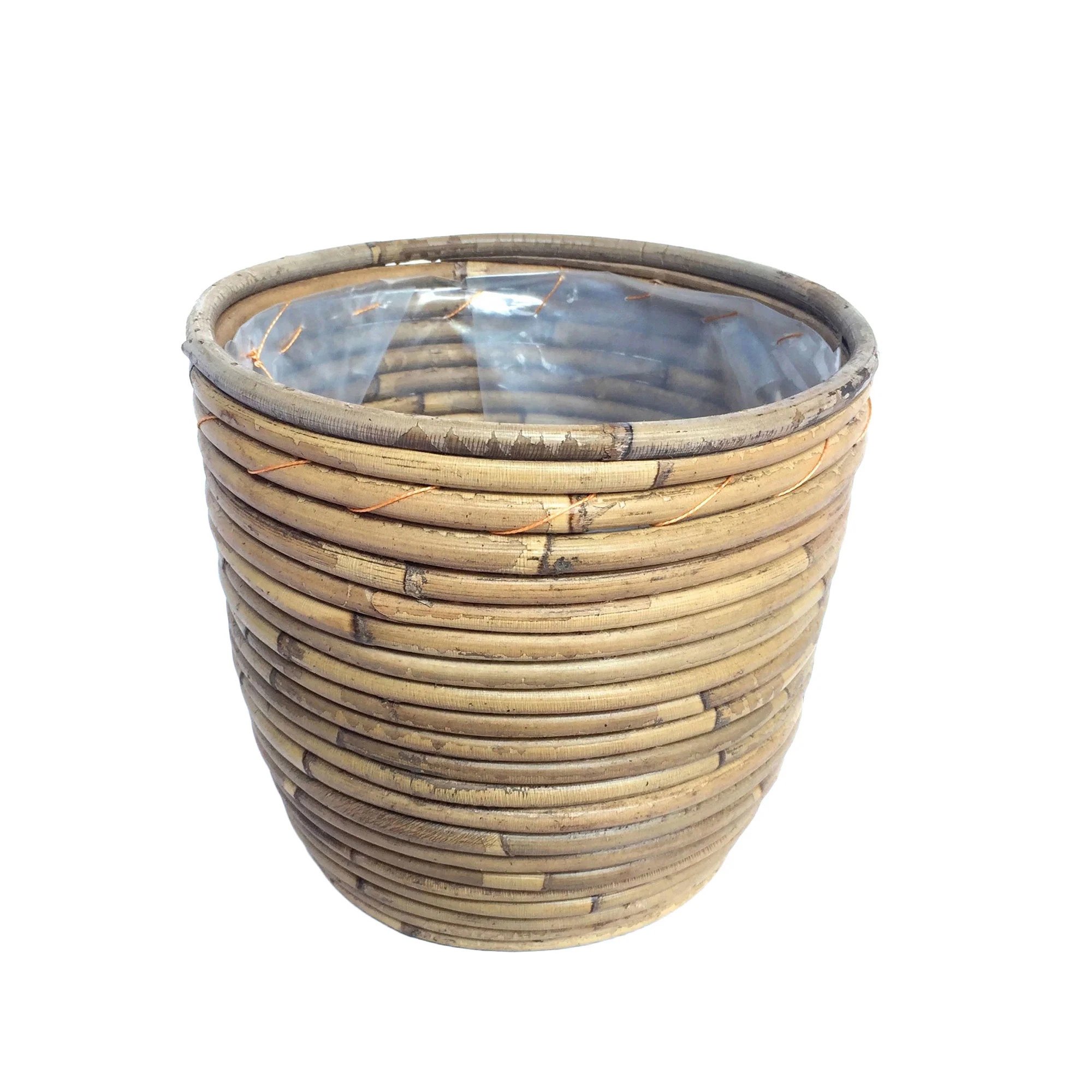 Eucalyptus artificiel avec cache-pot marron - Image 4