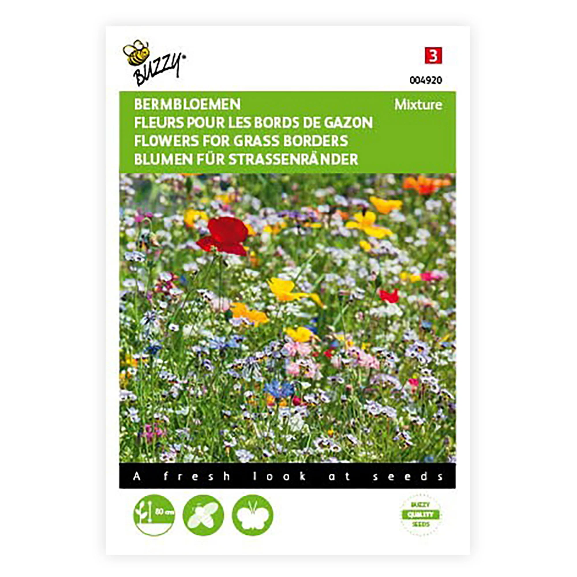 Fleurs pour bordures d'herbe - Mélange 2 m² - Semences de fleurs - Image 2