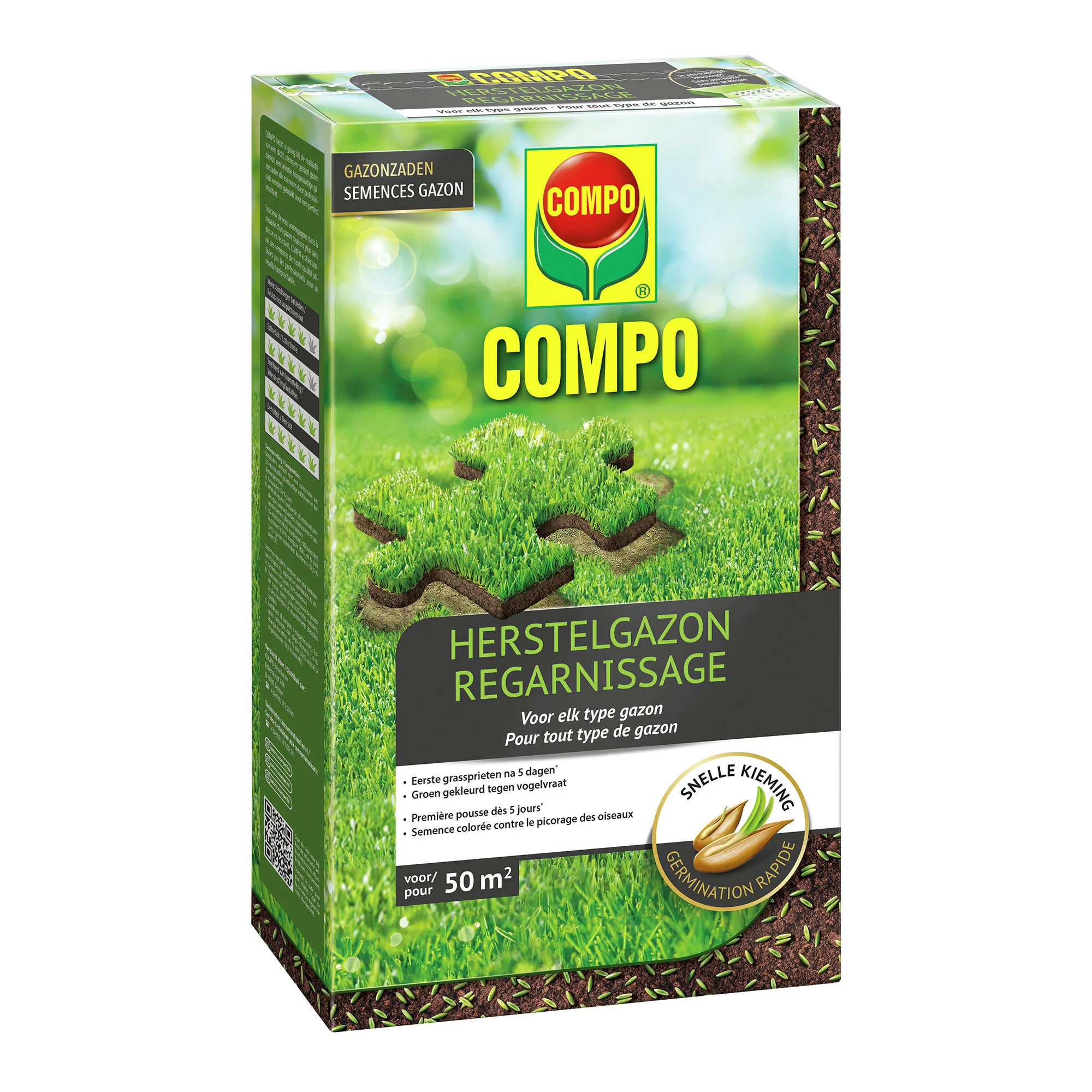 Graines pour regarnir un gazon 1 kg - Compo