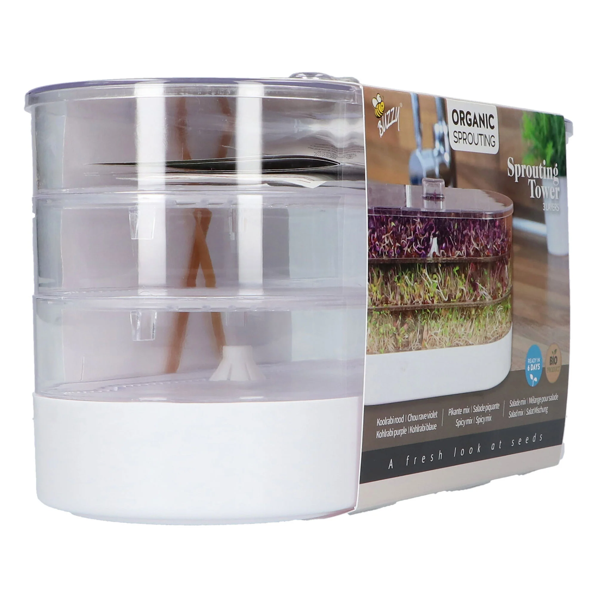 Mélange de graines à germer - Biologique incl. kit de culture - Semences d’herbes - Image 3