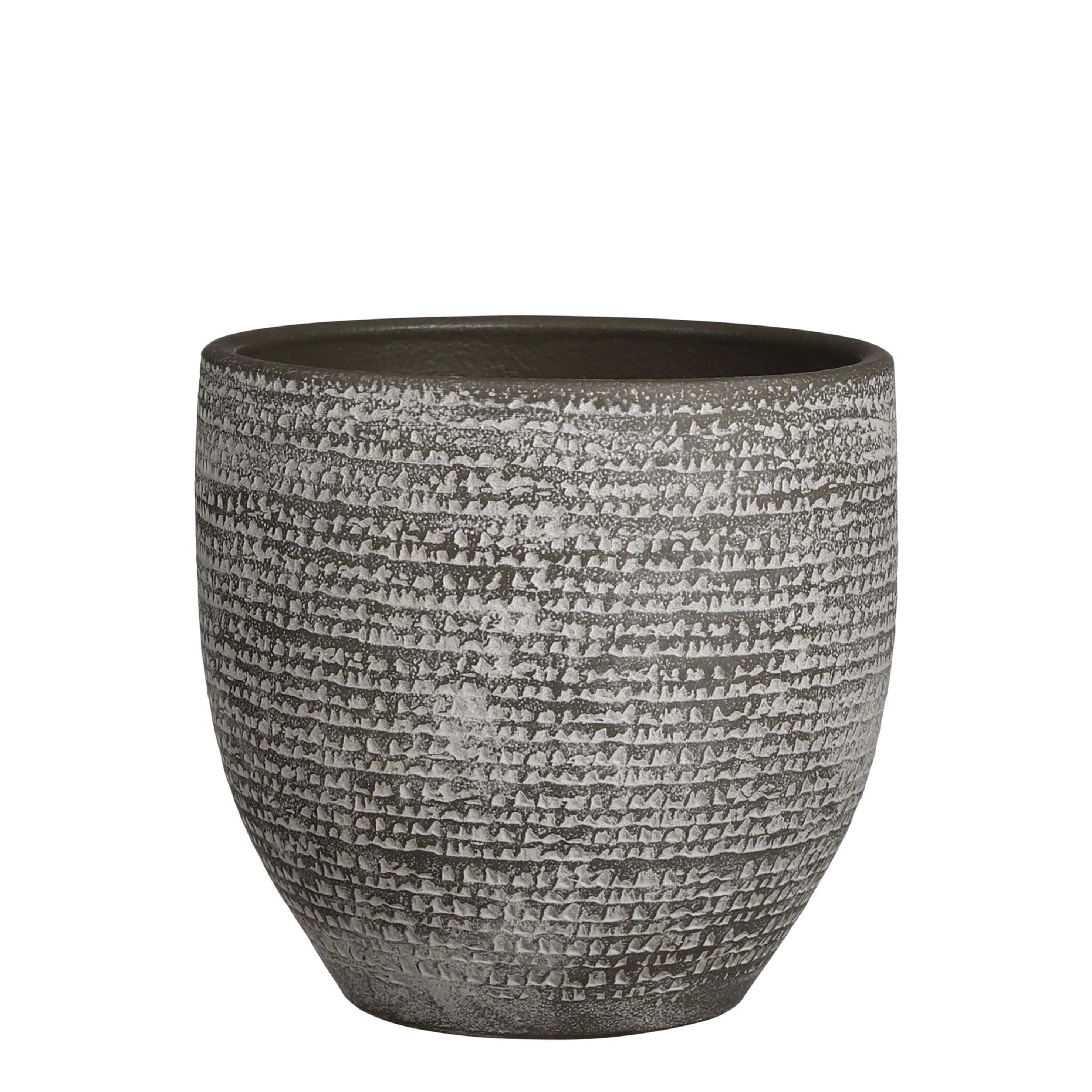 Mica pot de fleurs Atlantic rond gris - Pot pour l'intérieur - Image 3