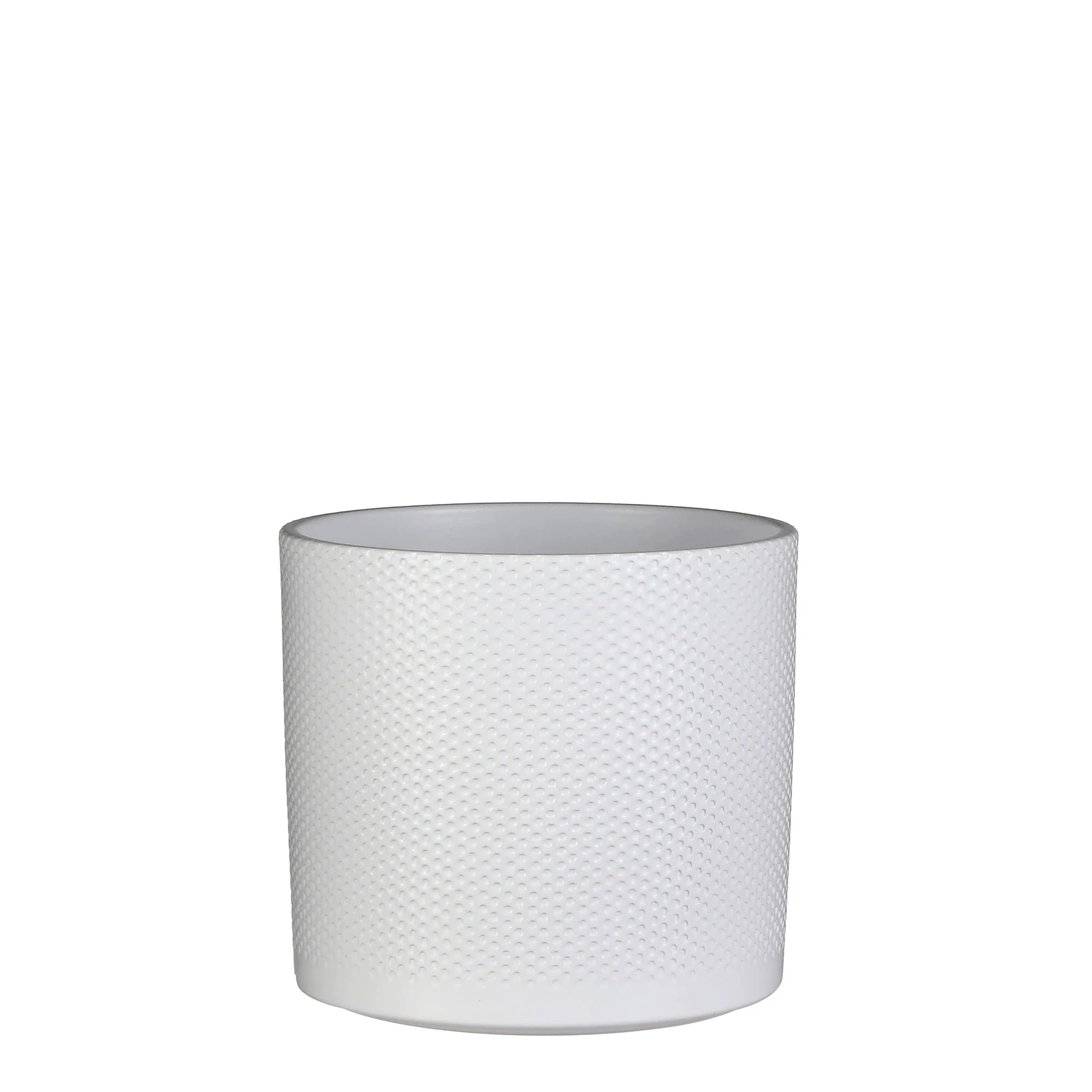 Mica pot de fleurs Era rond blanc relief - Pot pour l'intérieur - Image 8