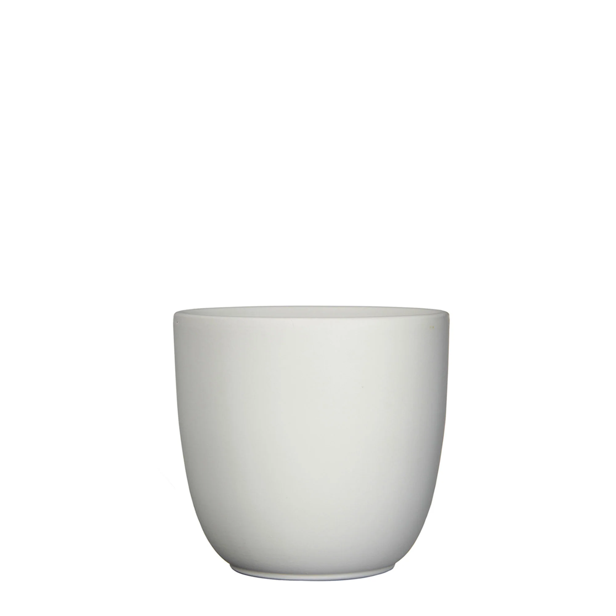 Mica pot de fleurs Lago rond blanc mat - Pot pour l'intérieur - Image 3