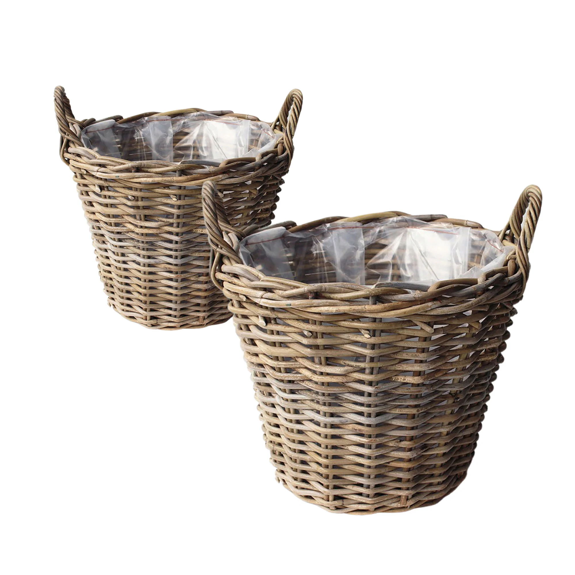 Osier Aardappelmand gris - Pot pour l'intérieur et l'extérieur - Image 6