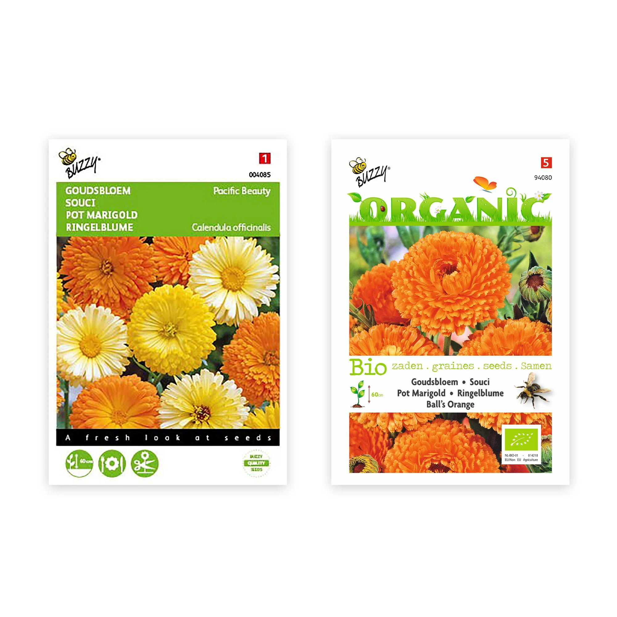 Paquet de soucis Calendula 'Soucis réussis' jaune-orangé 5,5 m² - Semences de fleurs - Image 3