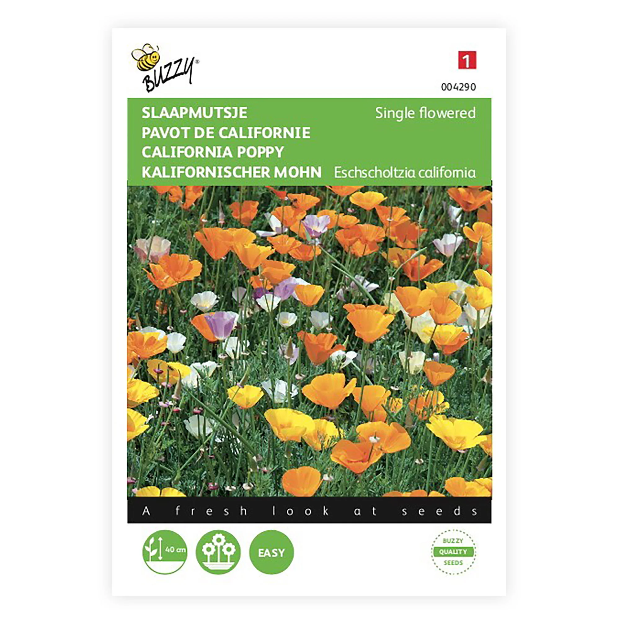 Pavot de Californie Eschscholzia californica 7 m² - Semences de fleurs Jaune-Orangé-Blanc - Image 4