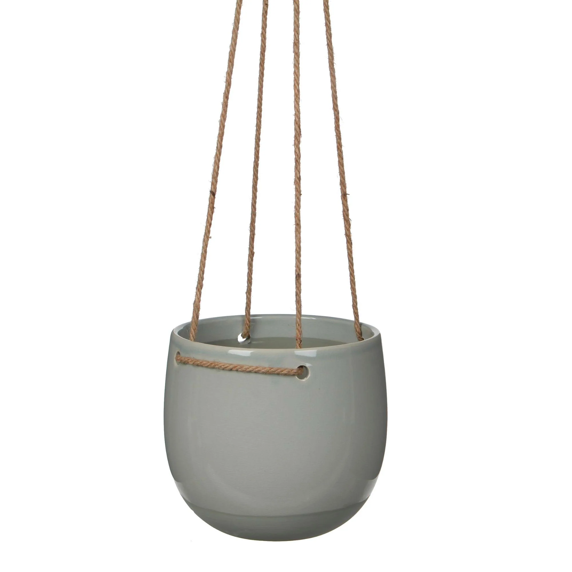 Pot suspendu rond 'Resa' gris de Mica - Pot d'intérieur - Image 5
