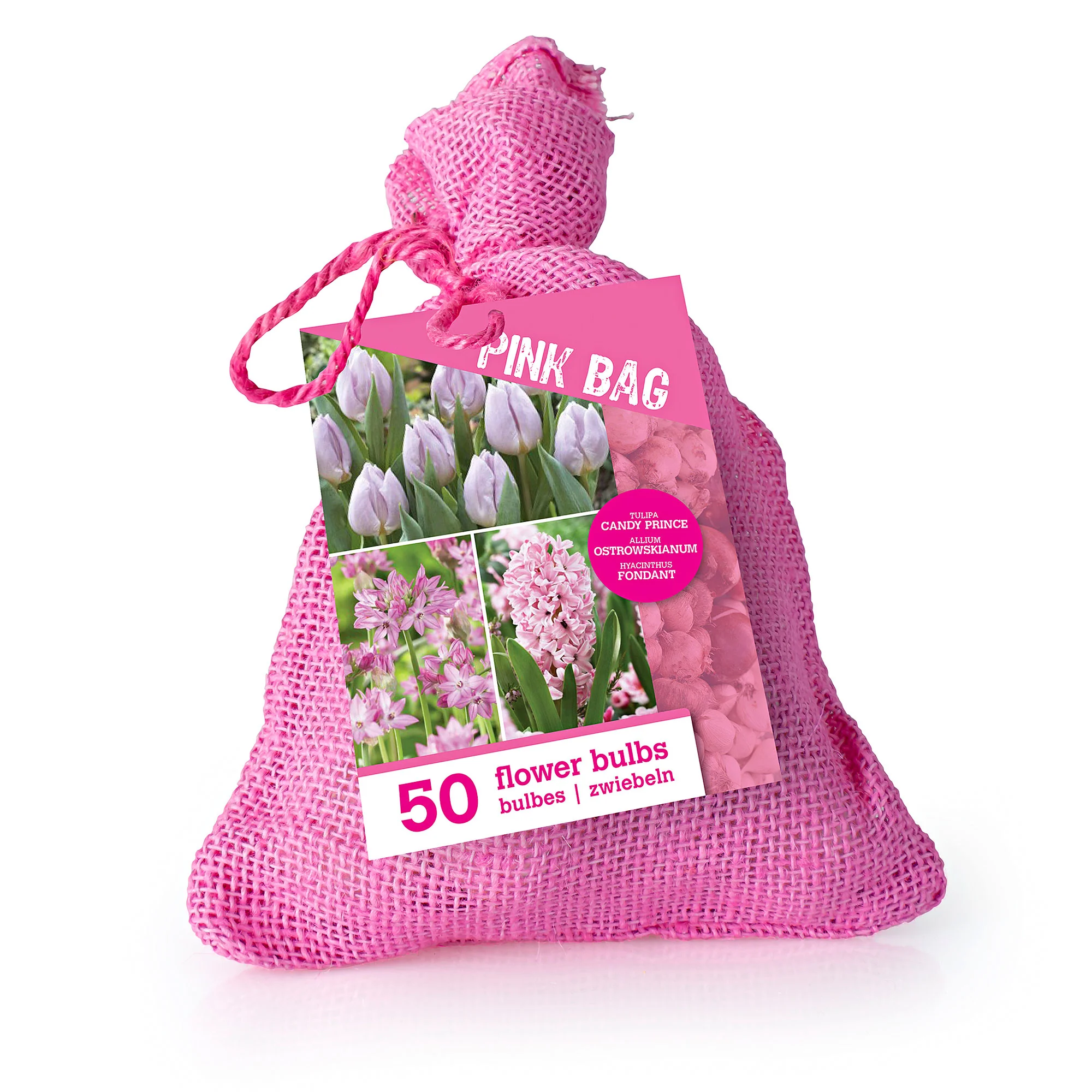 Sachet de jute Rose - Image 3