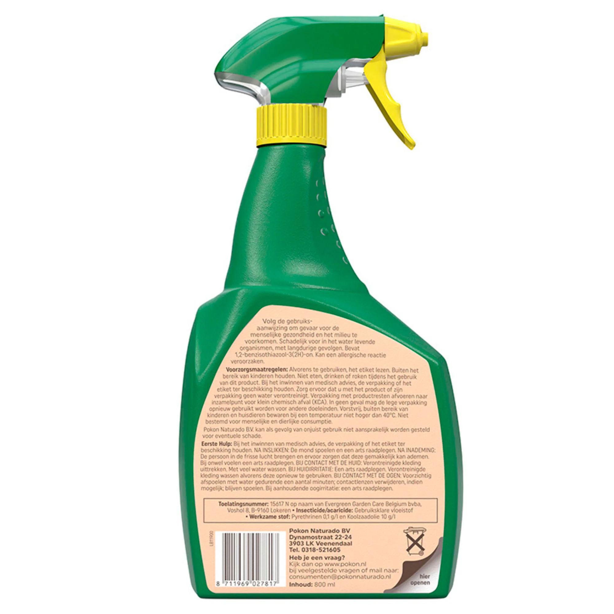 Spray contre les insectes tenaces - Biologique 800 ml - Pokon - Image 3