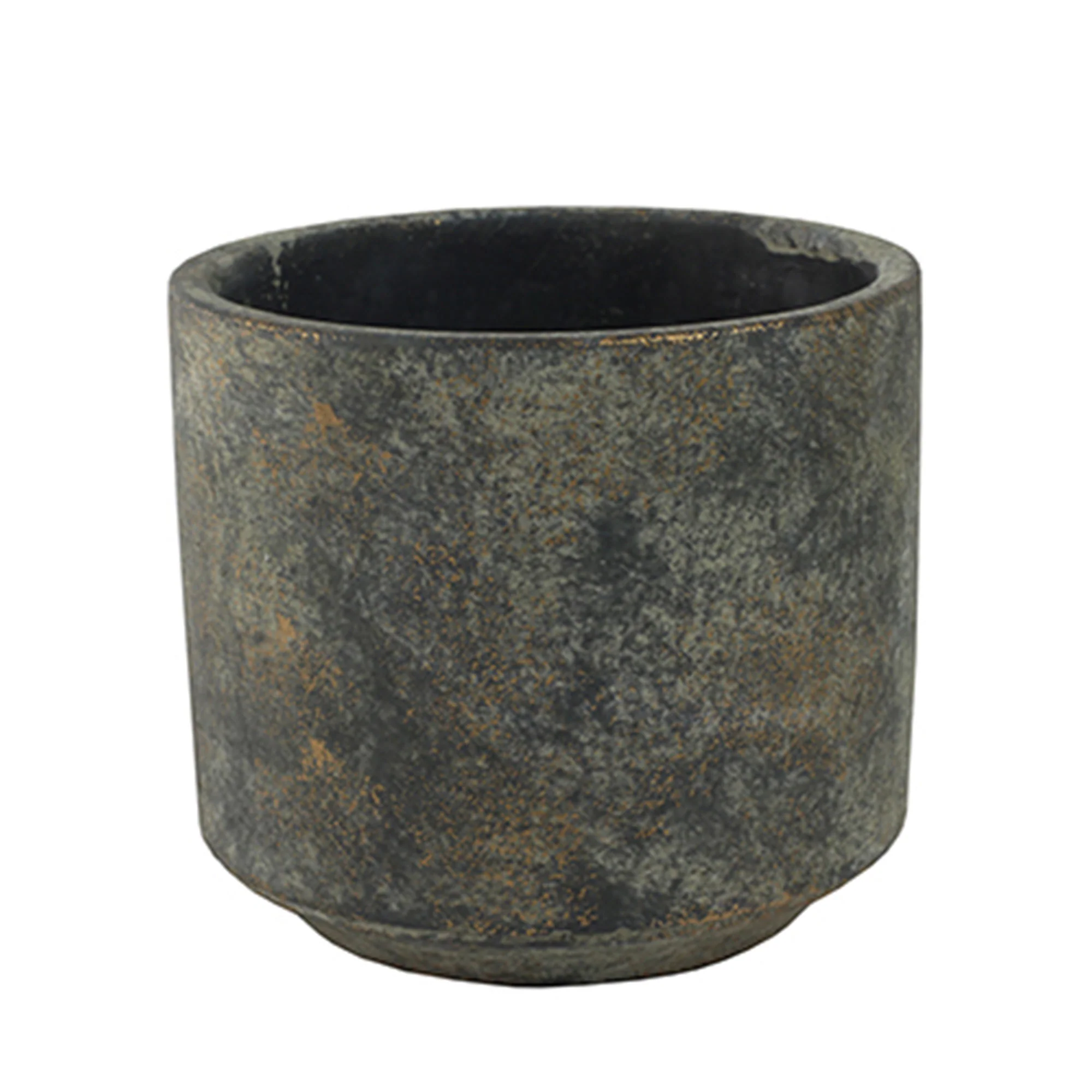 TS pot de fleurs 0 rond or-gris - Pot pour l'intérieur - Image 3