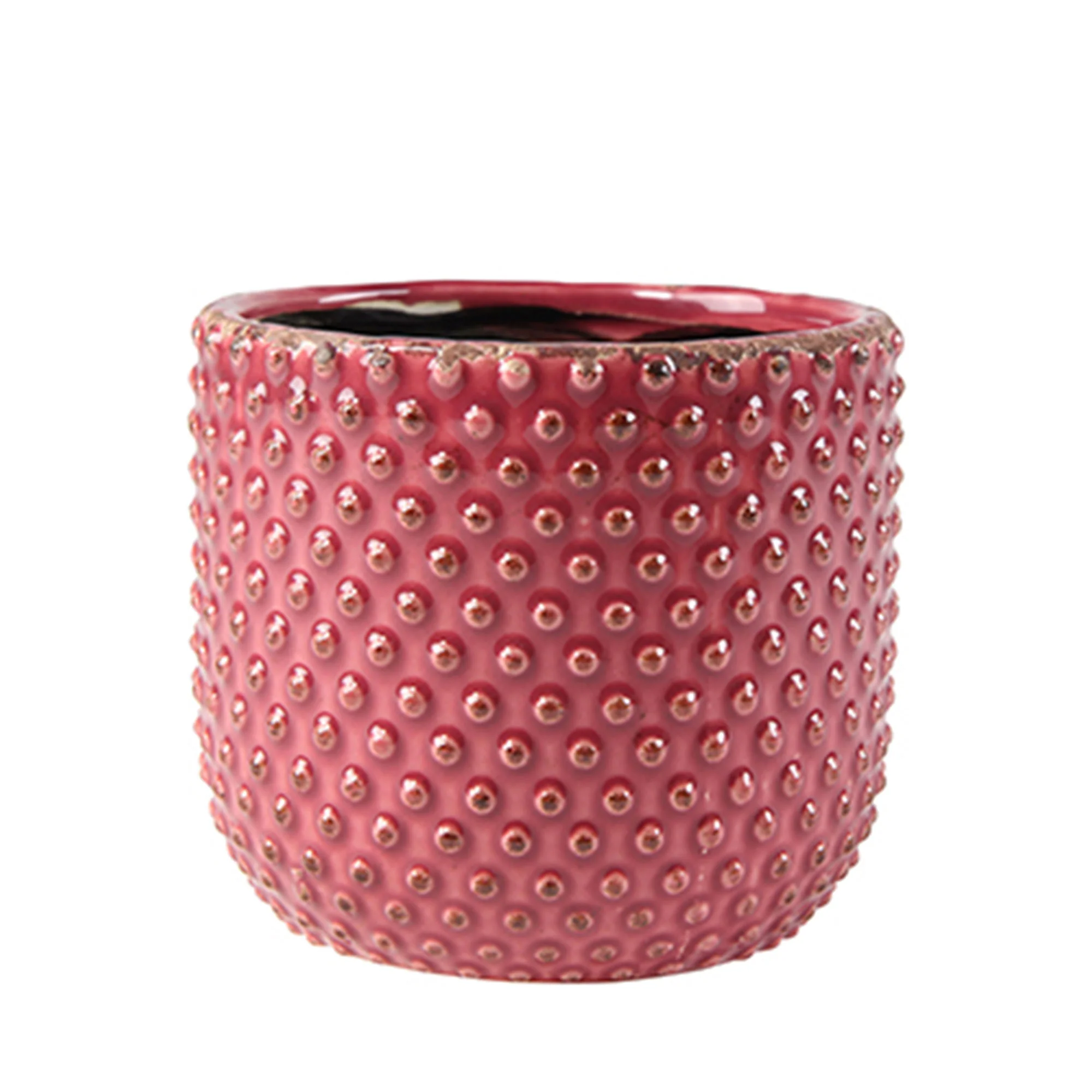 TS pot de fleurs Bolino rond rose - Pot pour l'intérieur - Image 2