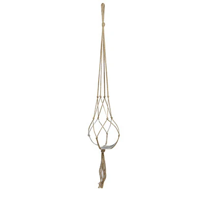 TS suspension pour pot de fleur Macramé crème 120 cm - Image 3