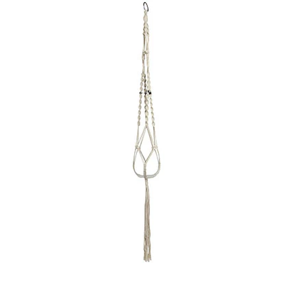 TS suspension pour pot de fleur Macramé crème 125 cm - Image 3