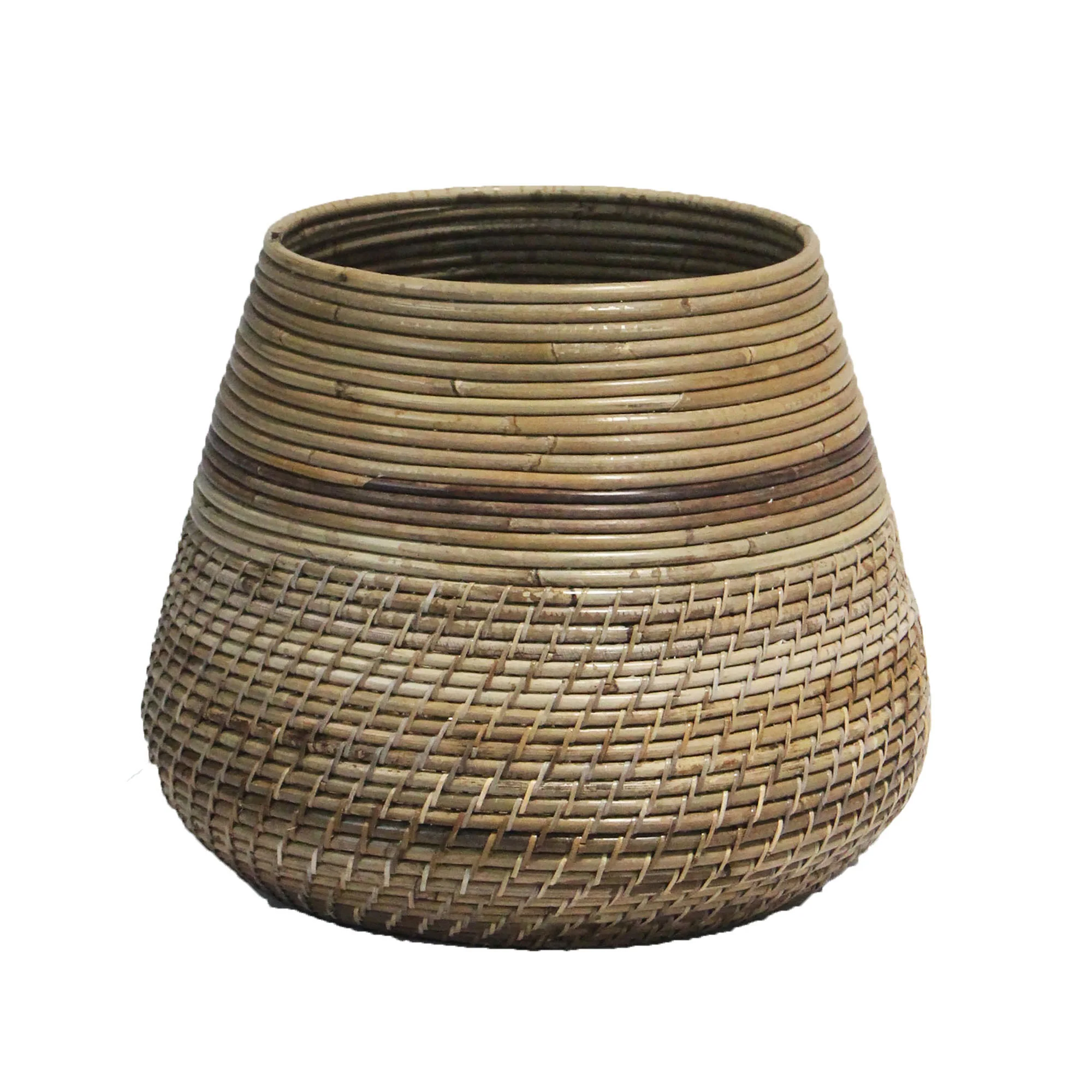 van der Leeden Panier - rotin - Pot pour l'intérieur et l'extérieur Gris - Image 3